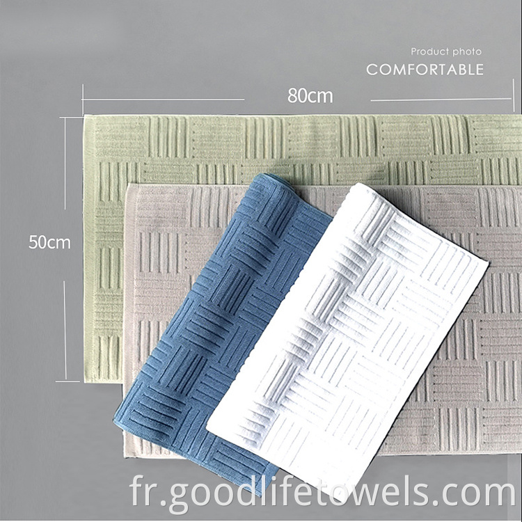 Hotel Cotton Slip Resistant Towel Doormat